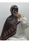 Hijab à motifs satiné Hijab à motifs satiné