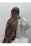 Hijab à motifs satiné Hijab à motifs satiné