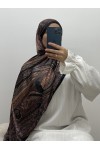 Hijab à motifs satiné Hijab à motifs satiné