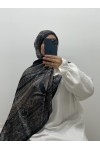 Hijab à motifs satiné Hijab à motifs satiné