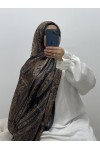 Hijab à motifs satiné Hijab à motifs satiné