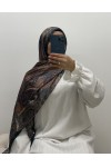 Hijab à motifs satiné Hijab à motifs satiné
