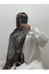 Hijab à motifs satiné Hijab à motifs satiné