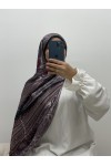 Hijab à motifs satiné Hijab à motifs satiné