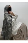 Hijab à motifs satiné Hijab à motifs satiné